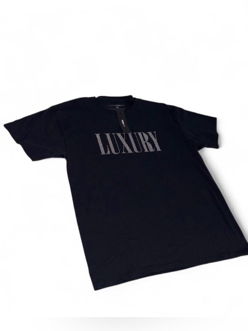 Fashion Nova Men Luxury-in rhinestone Black Men's T-Shirt new w/ tags size Large